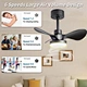 mini ventilador de techo con luz 